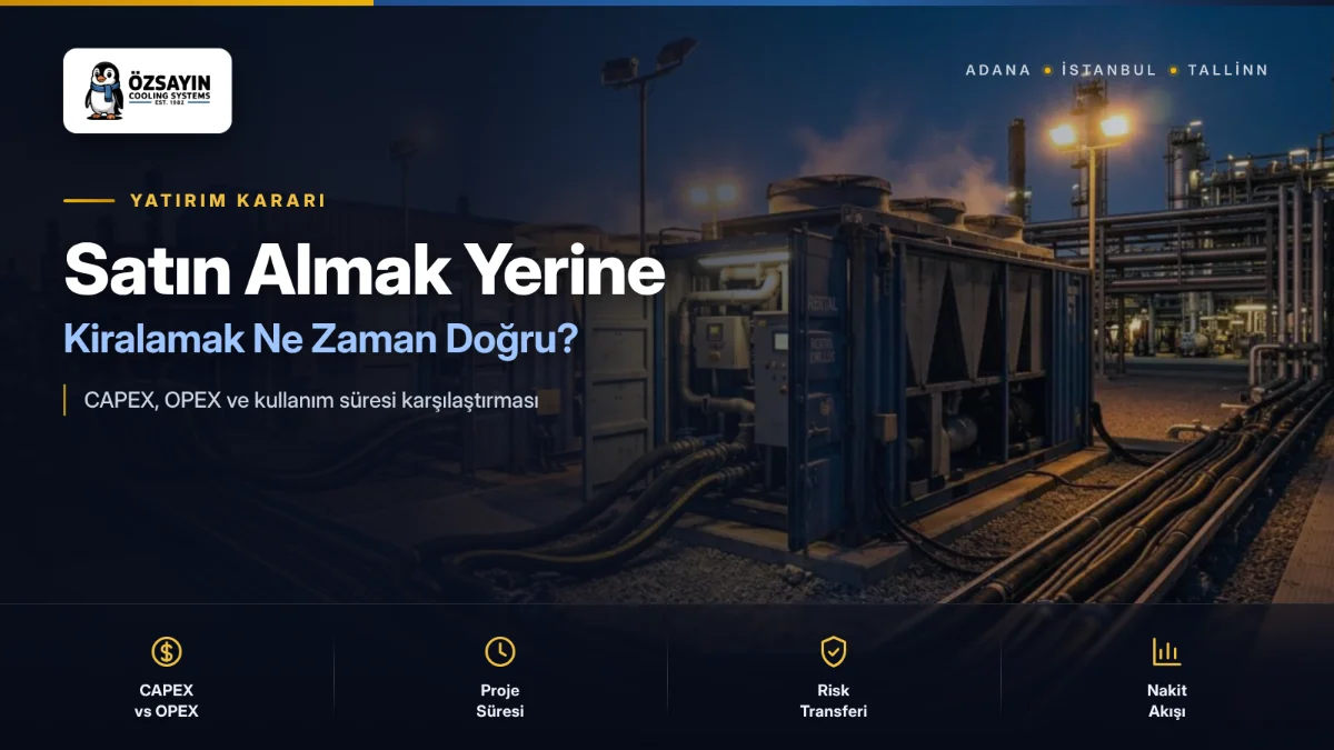 Kiralık Chiller: Satın Almak Yerine Kiralamak Ne Zaman Doğru?