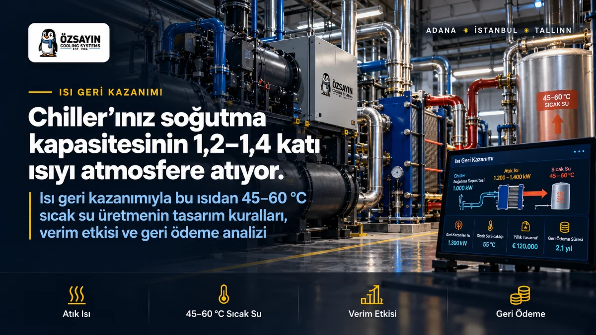Chiller Kondenser Isısını Geri Kazanmak: Attığınız Isıdan Sıcak Su Üretmenin Ekonomisi
